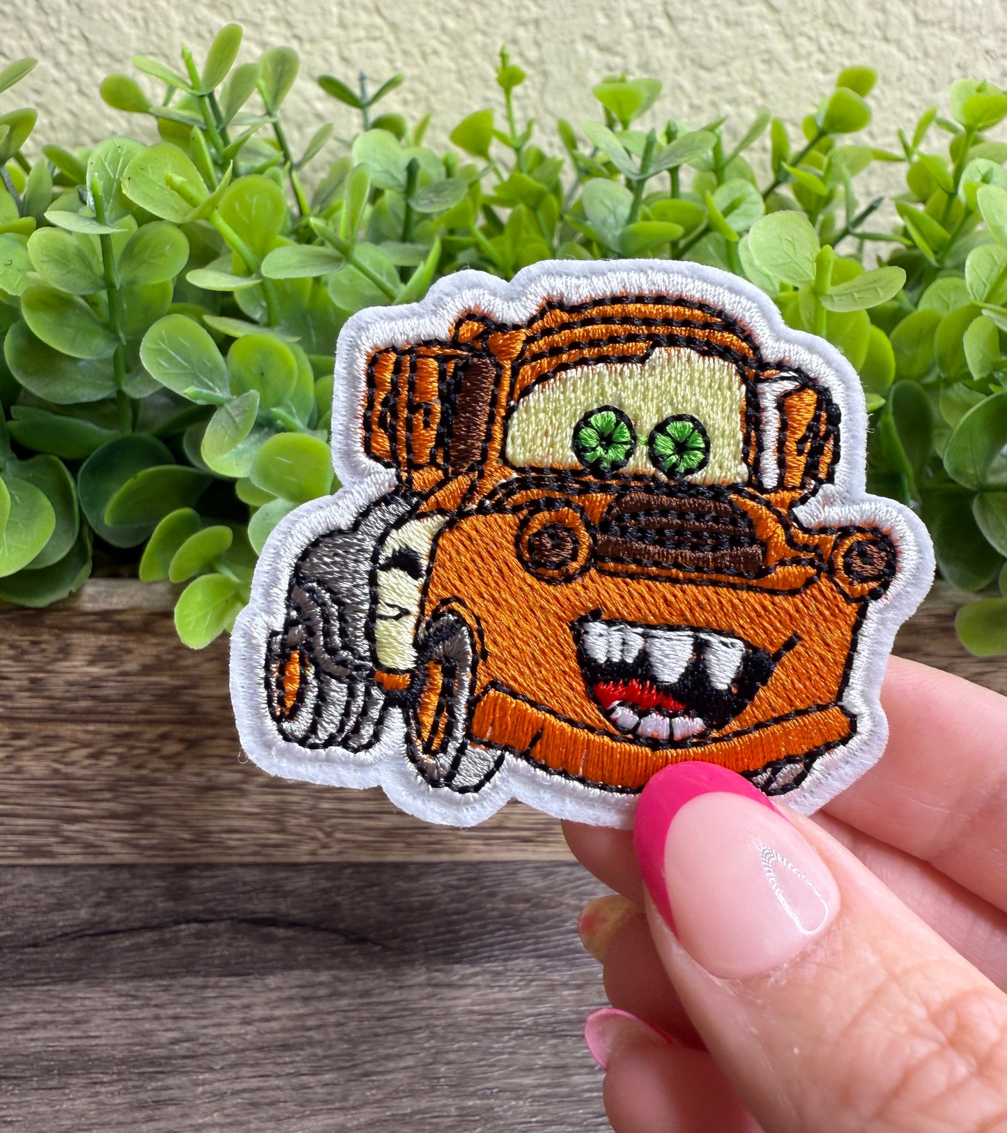 Cartoon Tow Truck Embroidered Hat Patches
