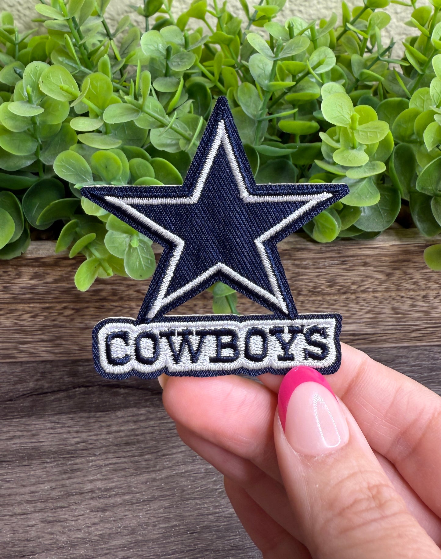 Blue Star Embroidered Small Patches