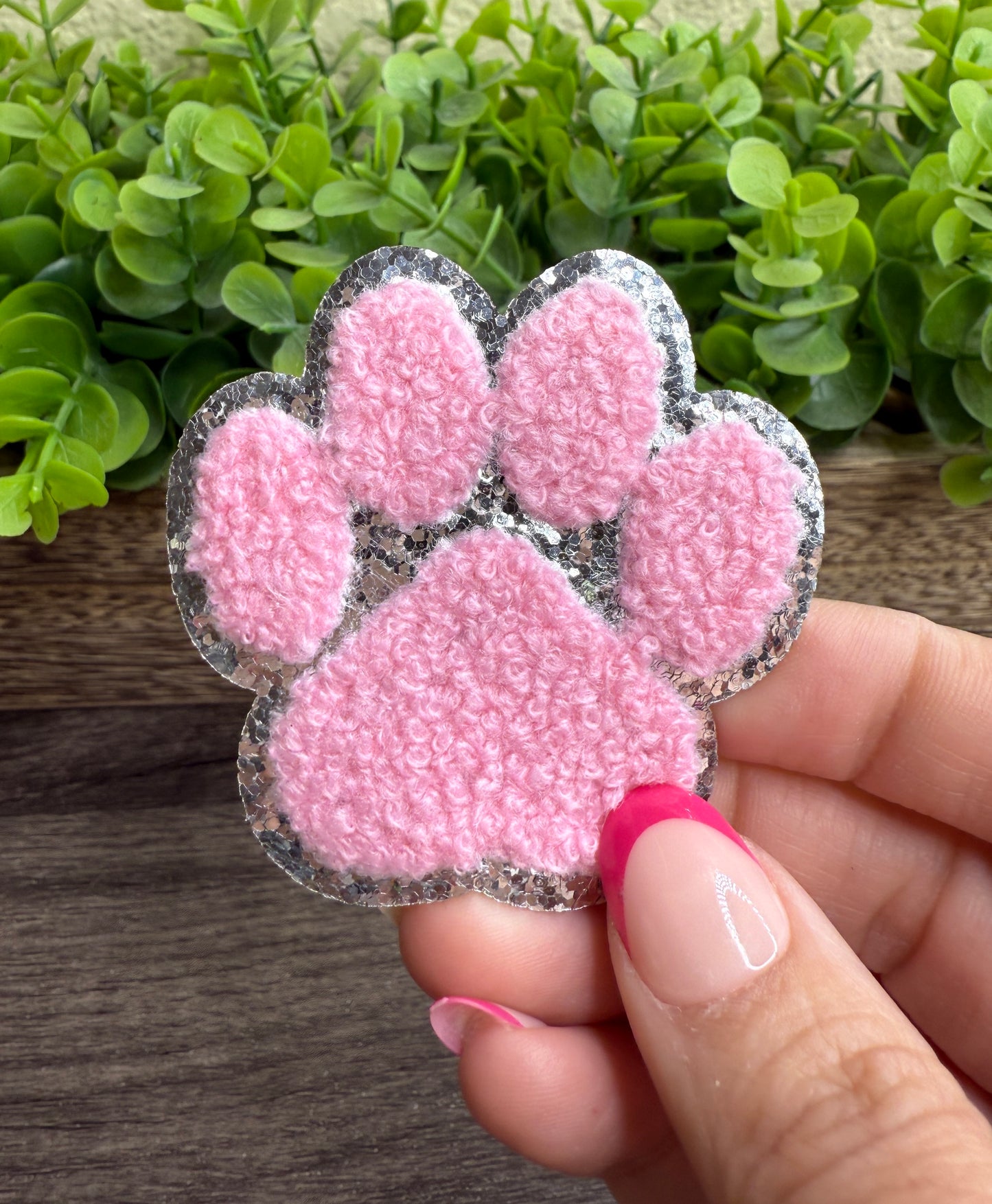 Pink Dog Patch Chenille Small Patches