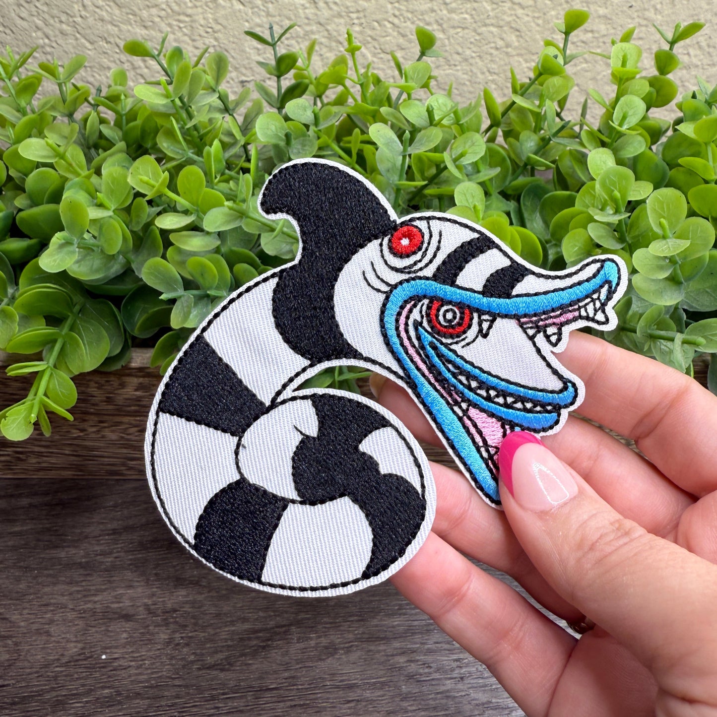 Snake Embroidered Small Patches