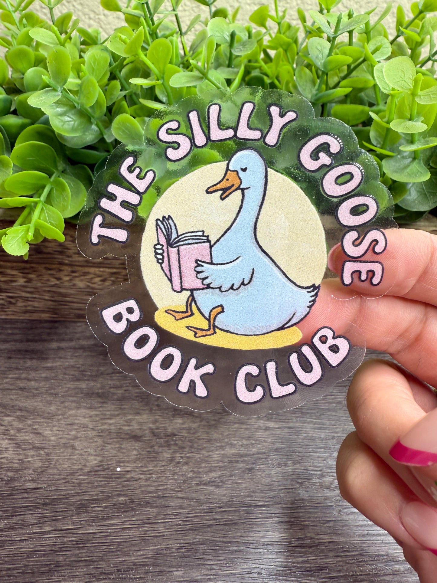 The Silly Goose Book Club Sticker 3"