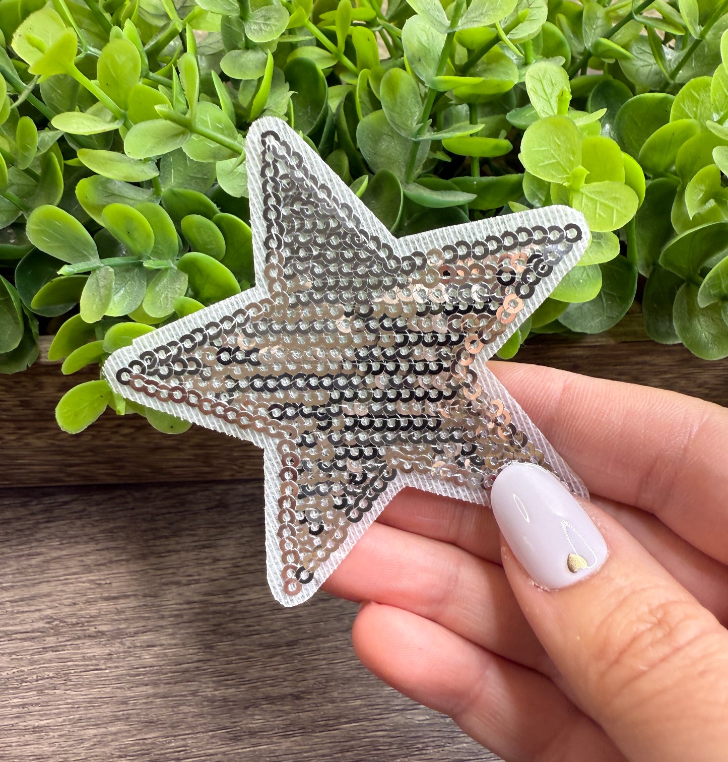 Silver Sequin Small Patches