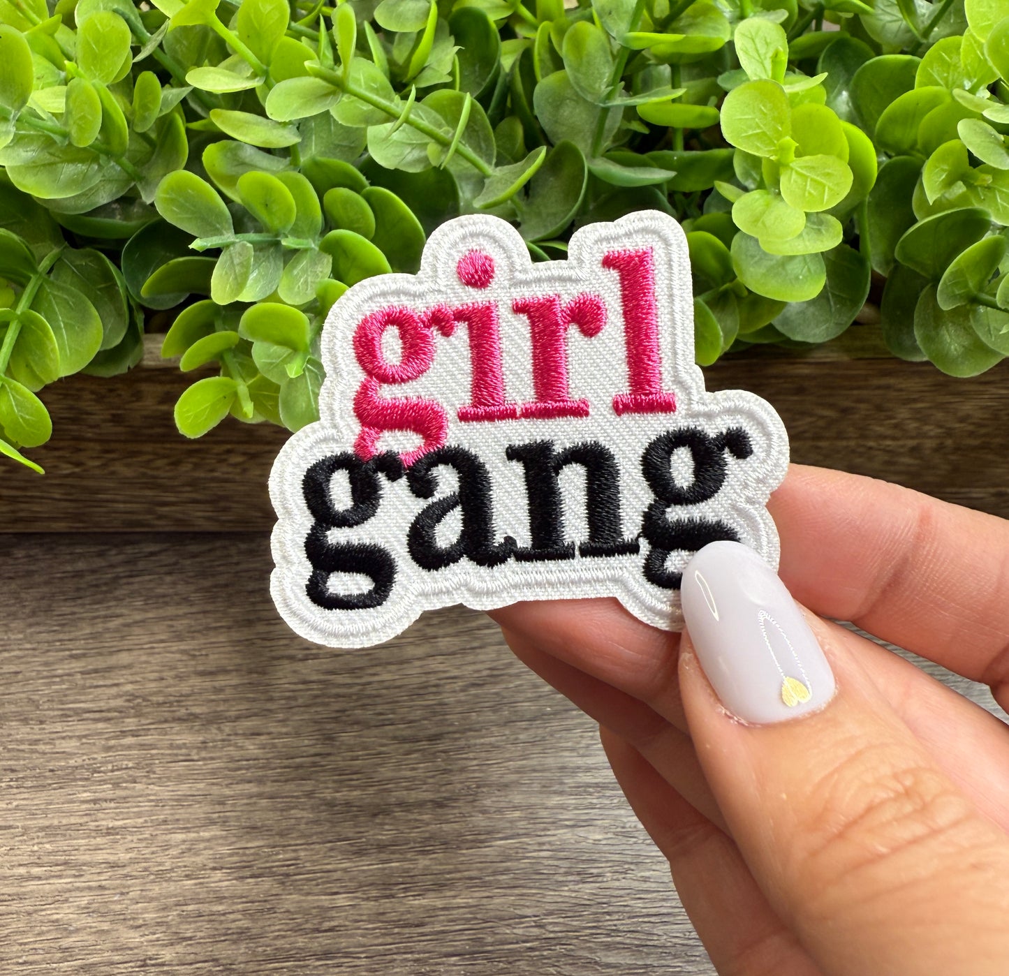 Girl Gang Embroidered Hat Patches