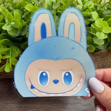 Peekaboo Monster Hope Clear 4" Vinyl Sticker