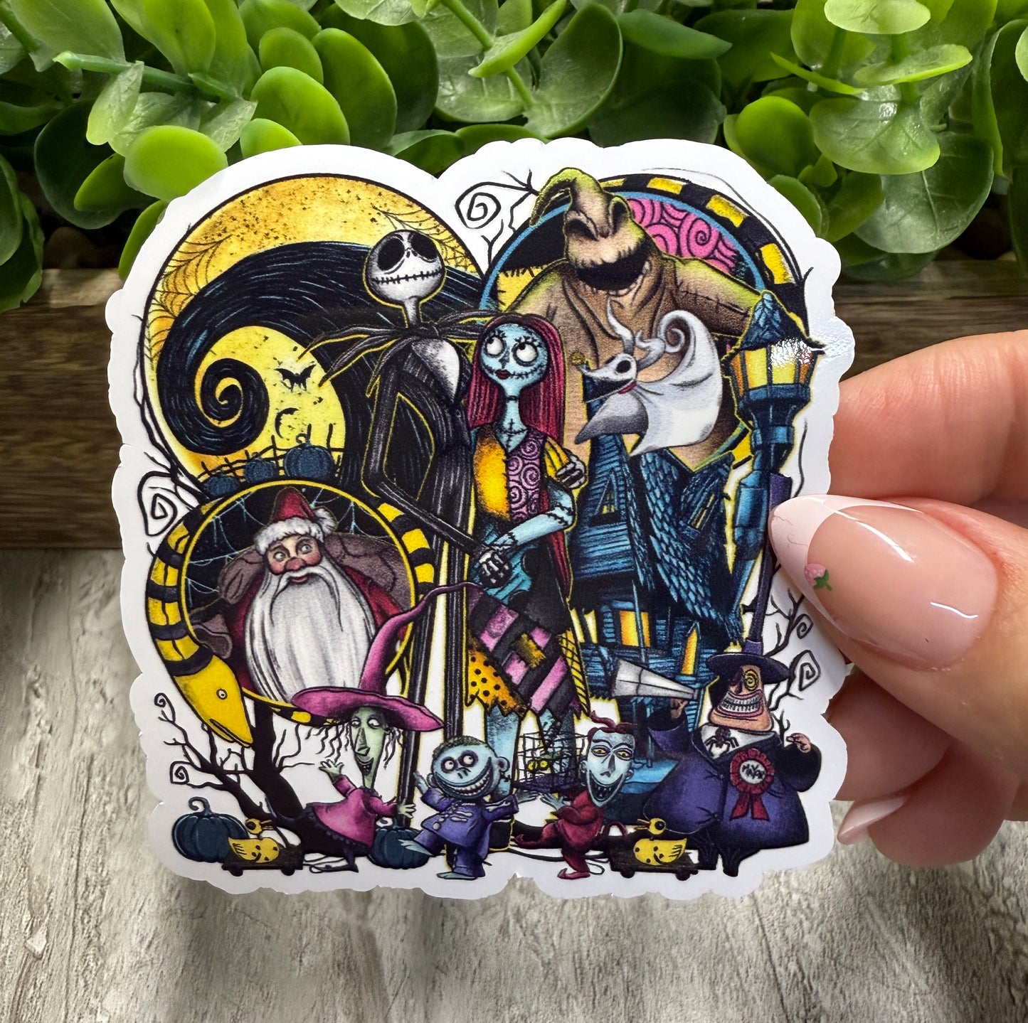 Nightmare Movies White Vinyl Sticker 3"