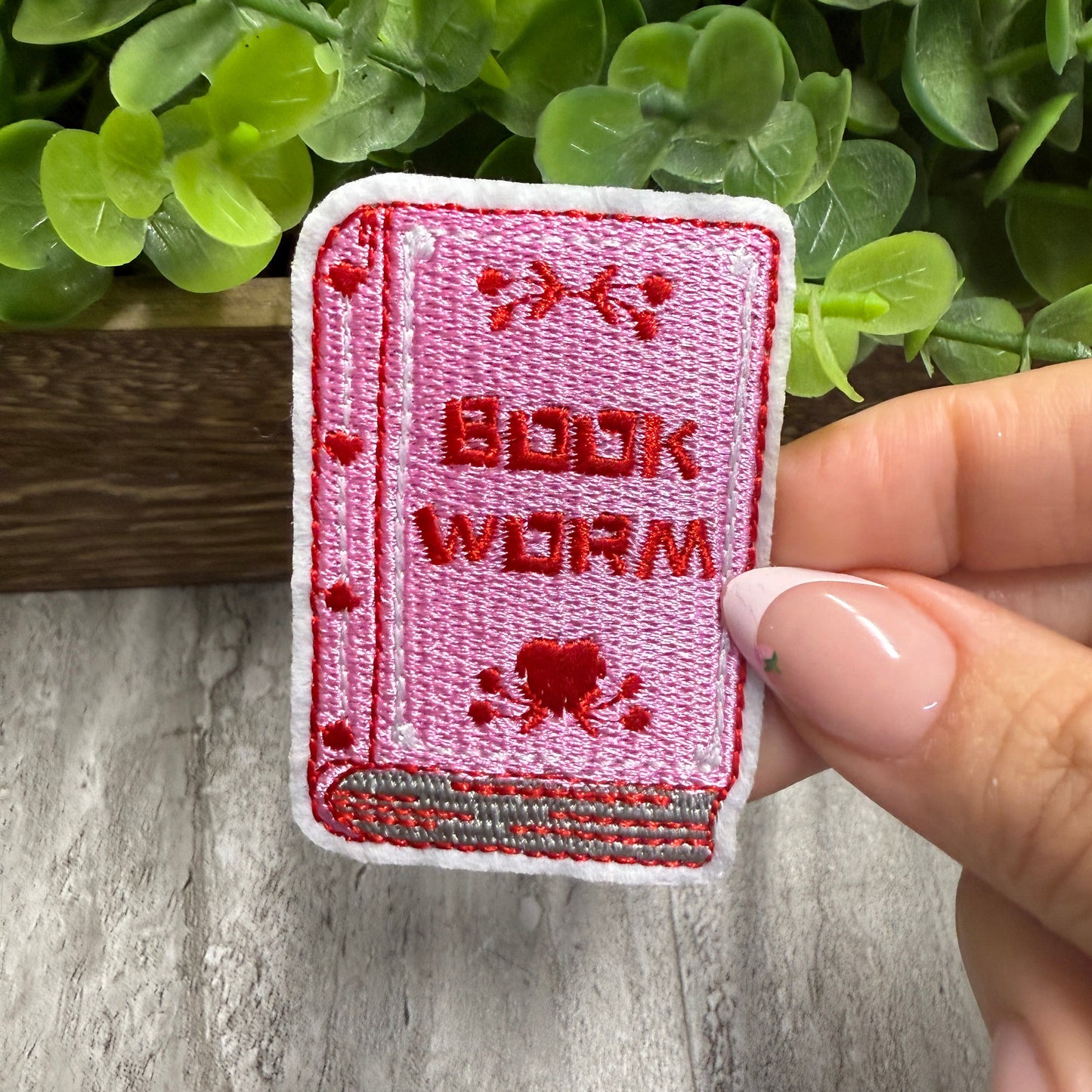 Book Work Embroidered Hat Patches