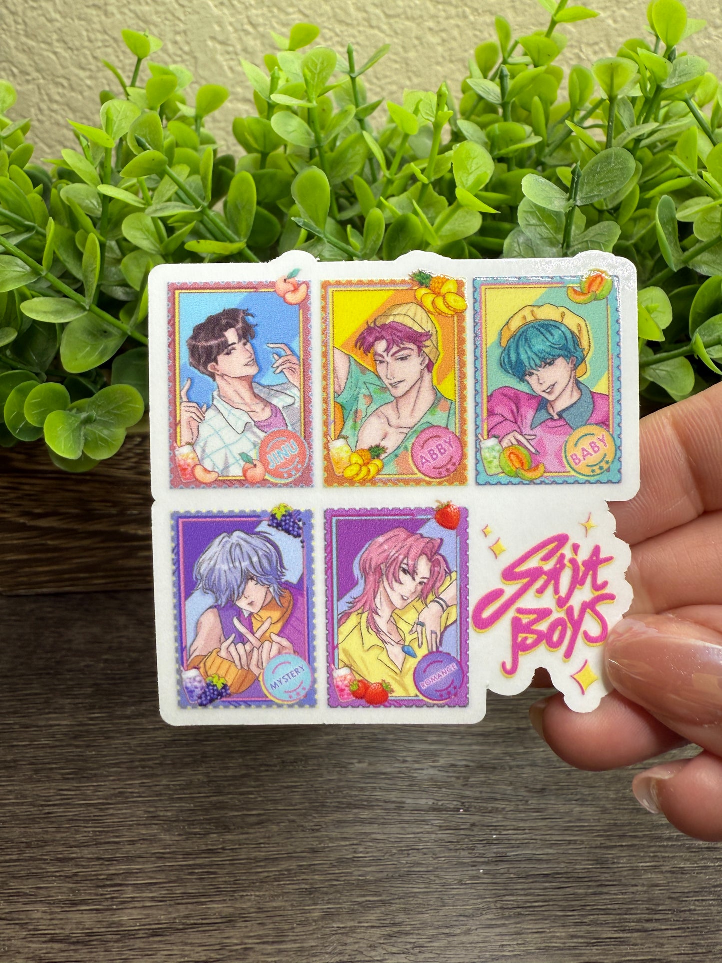 S Boys Clear Vinyl Sticker 3"