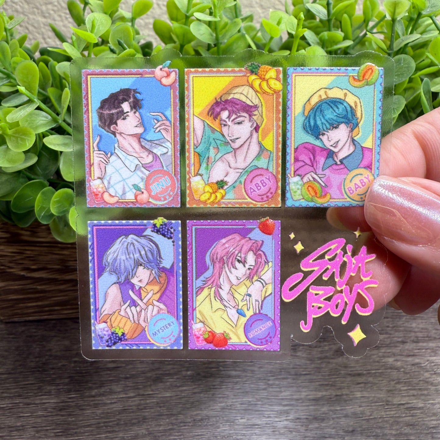S Boys Clear Vinyl Sticker 3"
