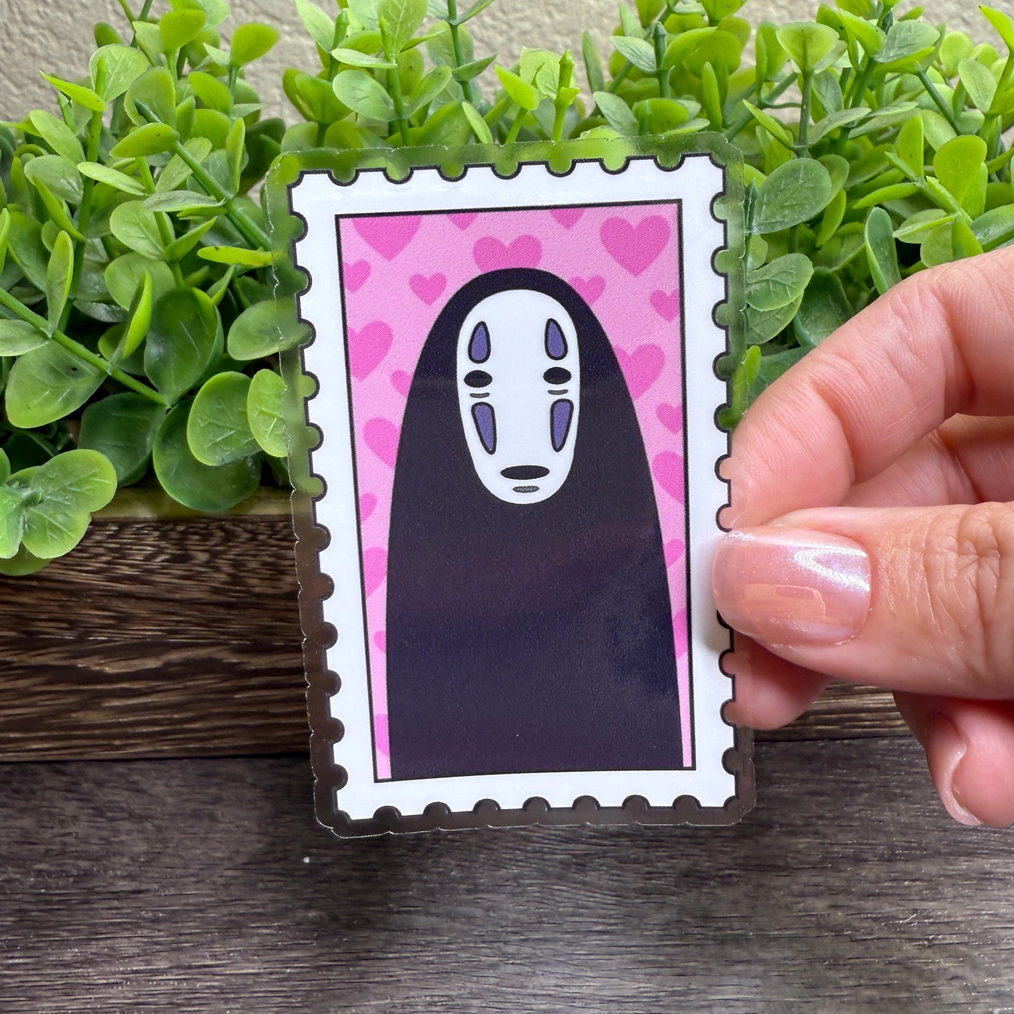 Face Clear Vinyl Sticker 3"