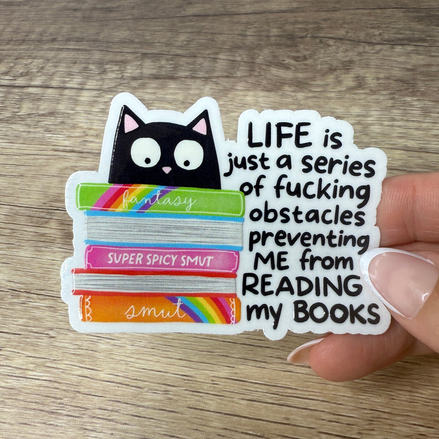 LIFE Is Just a Series Clear Vinyl Sticker 3"