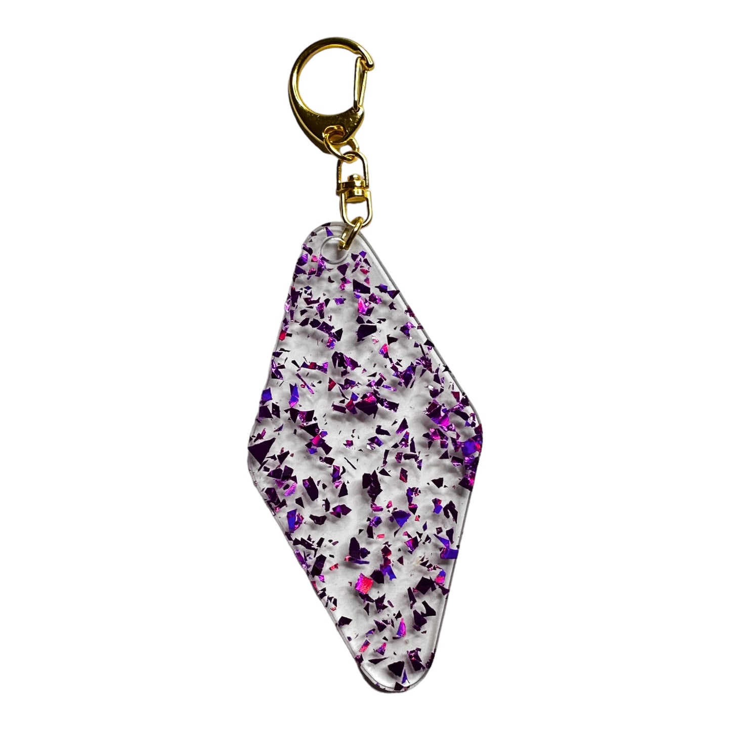 Glitter Blank Keychains- Gold Lobster Clasp
