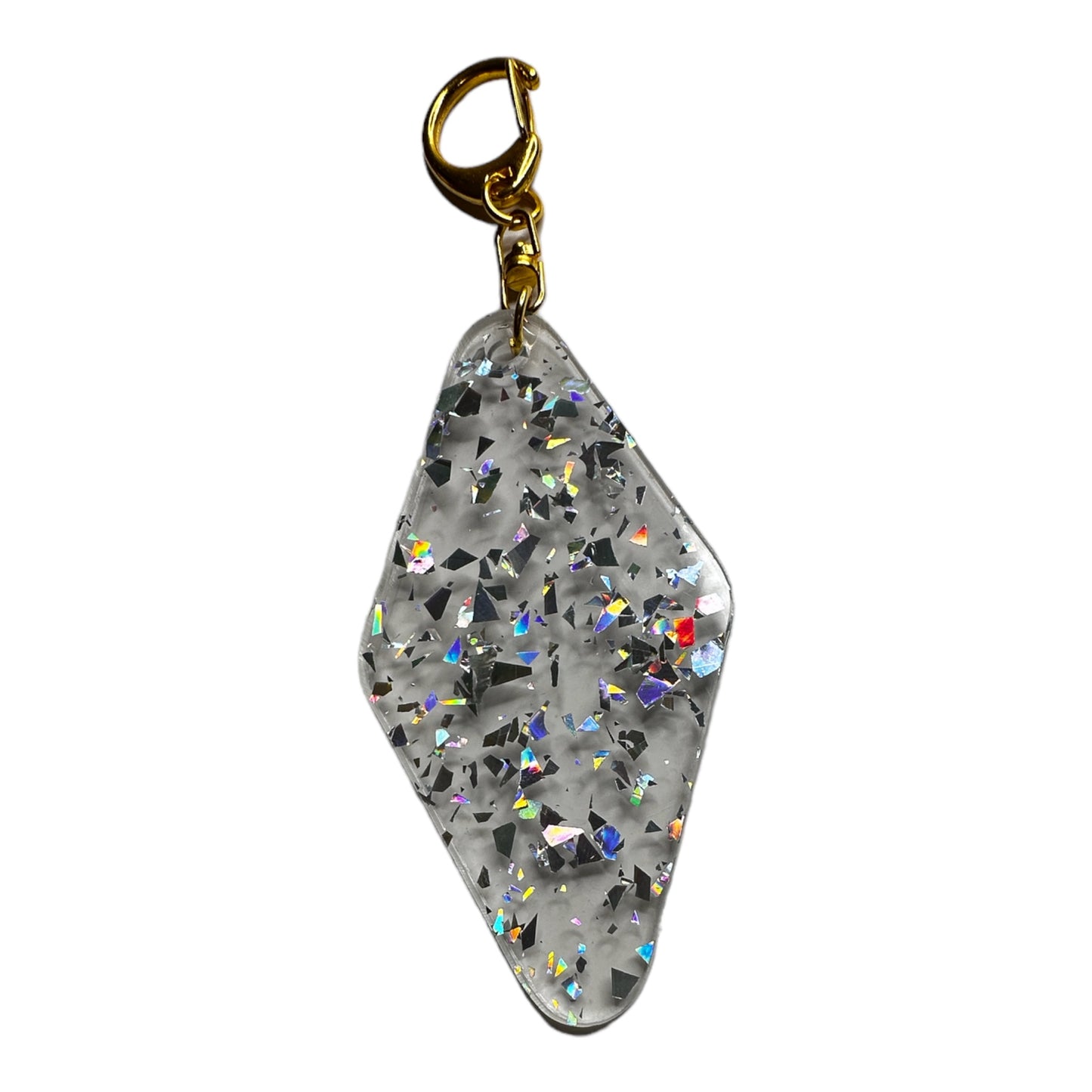 Glitter Blank Keychains- Gold Lobster Clasp