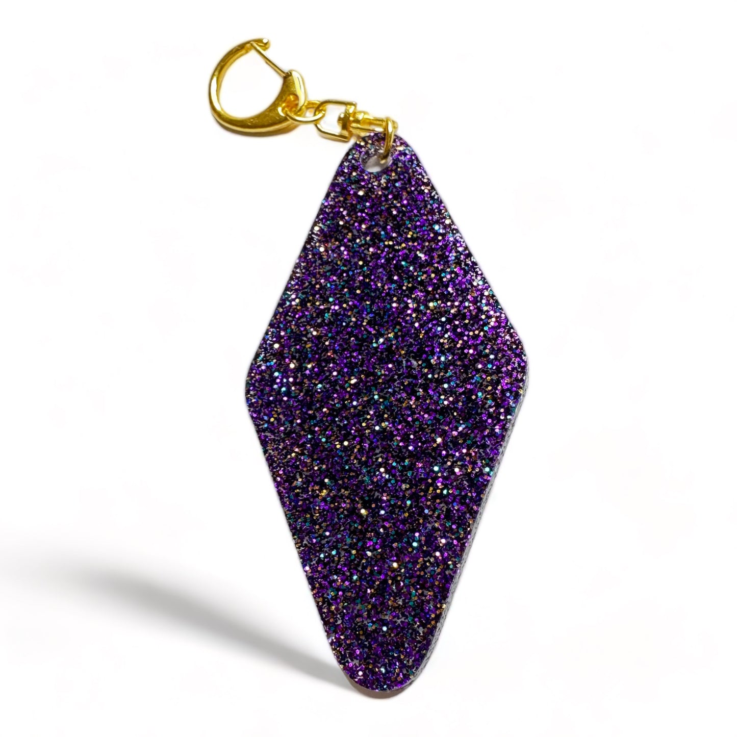 Glitter Blank Keychains- Gold Lobster Clasp