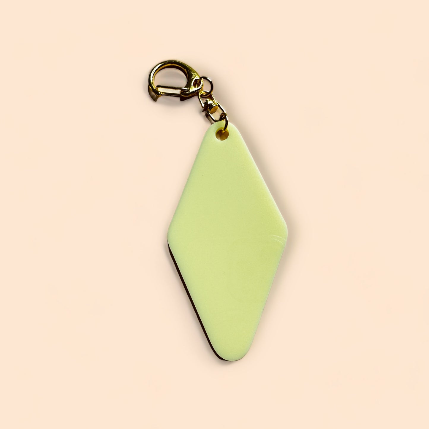 Solid Color Blank Keychains- Gold Lobster Clasp