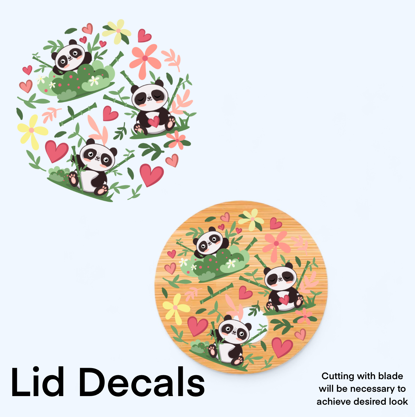 Panda Bear UV Wrap / Lid
