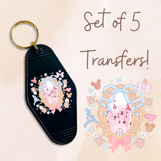 Pink Castle Frame UV (MOTEL KEYCHAIN)