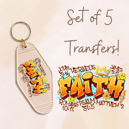 Faith Yellow UV DTF (MOTEL KEYCHAIN)