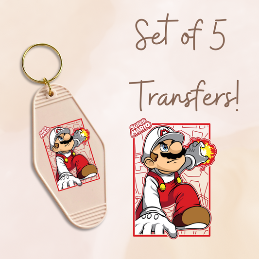 Red Mario UV DTF (MOTEL KEYCHAIN)