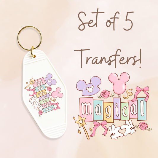 Magical Letters UV DTF (MOTEL KEYCHAIN)