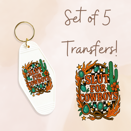 SLT For Cowboys UV DTF (MOTEL KEYCHAIN)