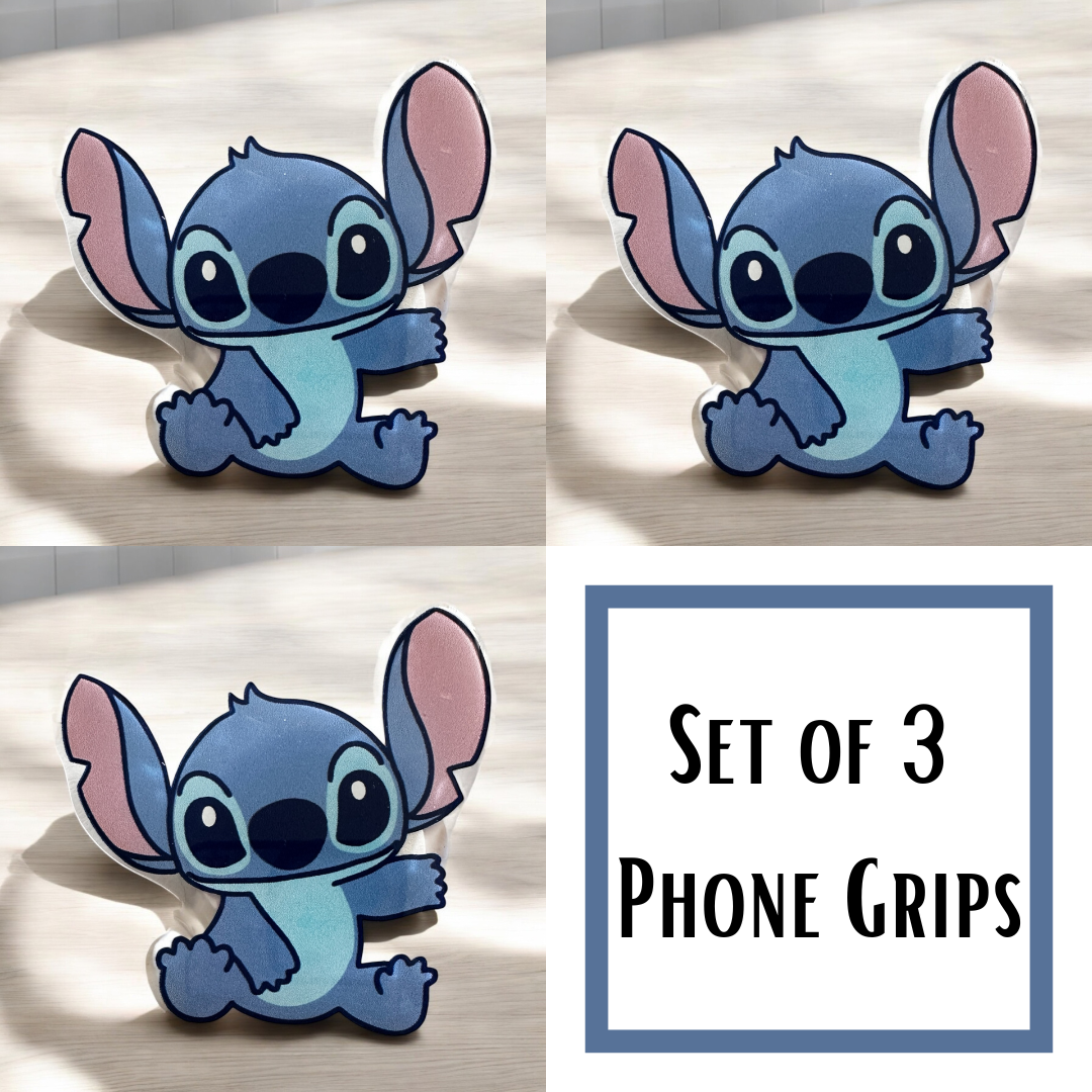 PHONE GRIP Blue Alien