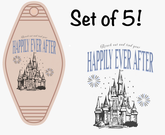 Happily Ever After UV DTF (MOTEL KEYCHAIN)