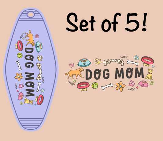 Dog Mom UV (MOTEL KEYCHAIN)
