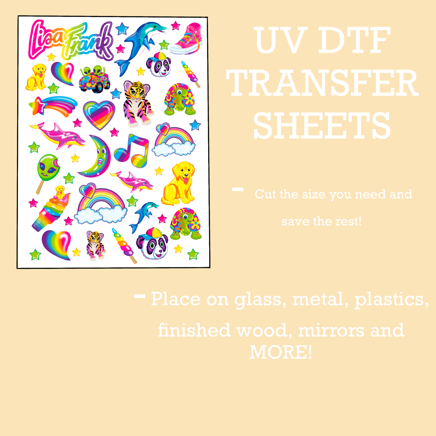 Bright Nostalgia UV DTF SHEET