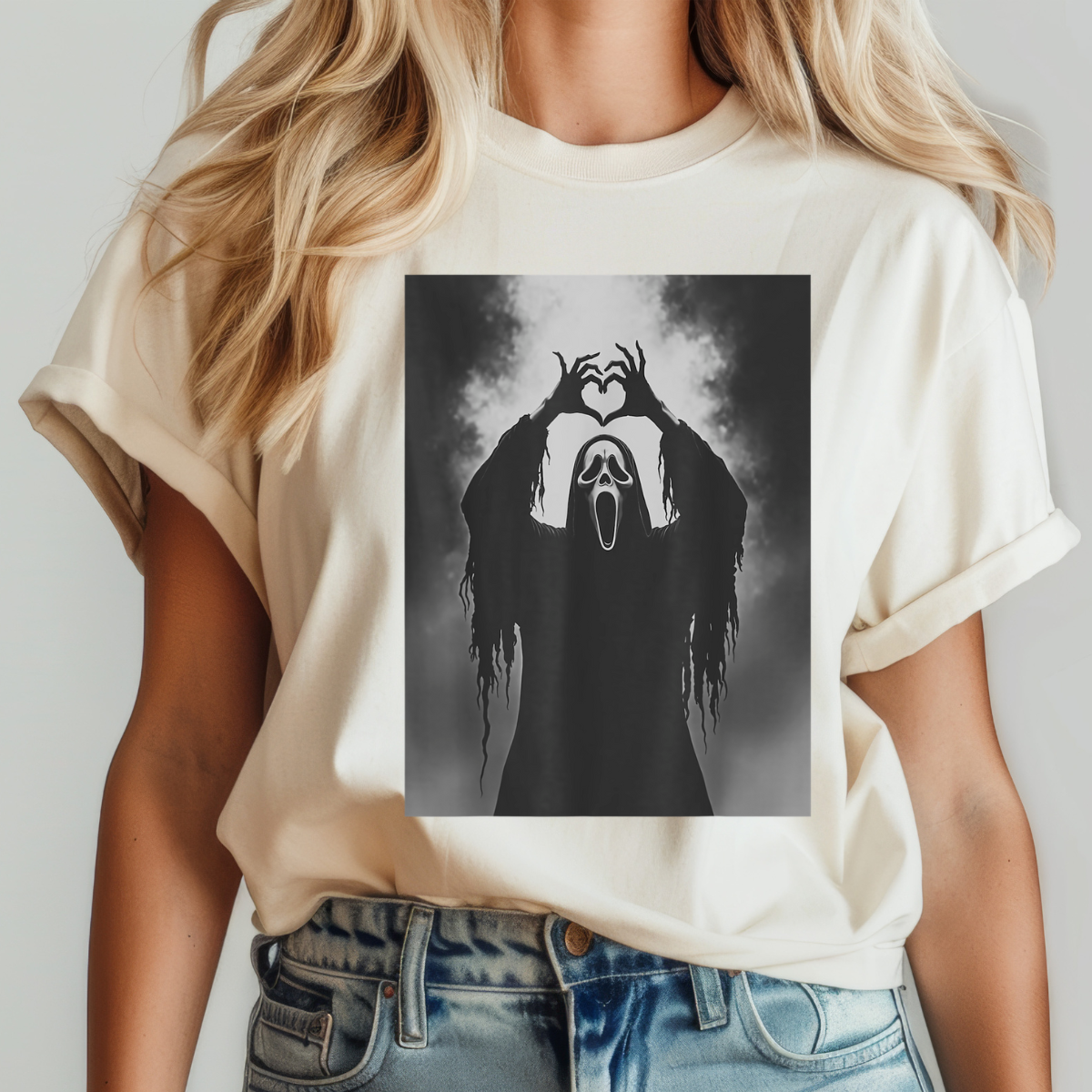 Scream Heart Dtf Transfer