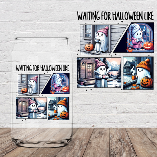 Ghostie Waiting For Halloween  4” UV DTF