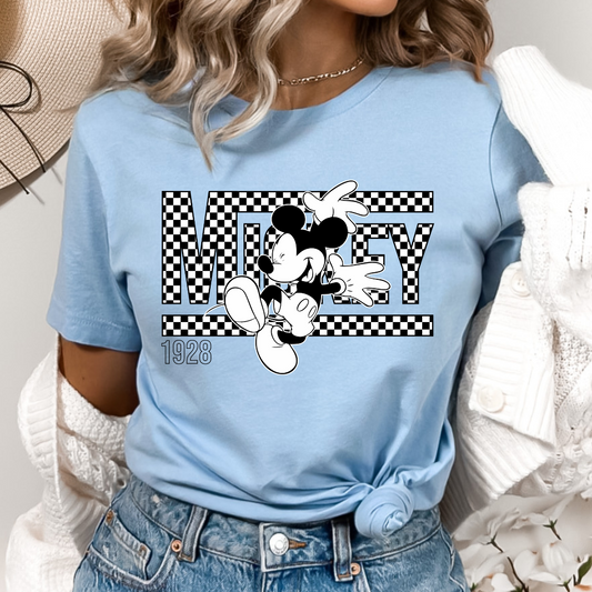Checkered Mouse DTF TRANSFER