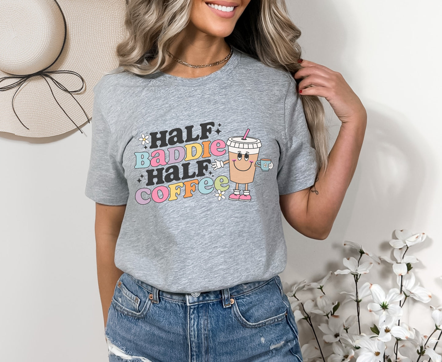 Half Baddie Half Coffee DTF TRANSFER