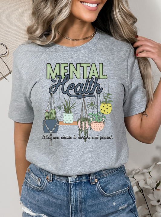 Mental Health Plants DTF Transfer
