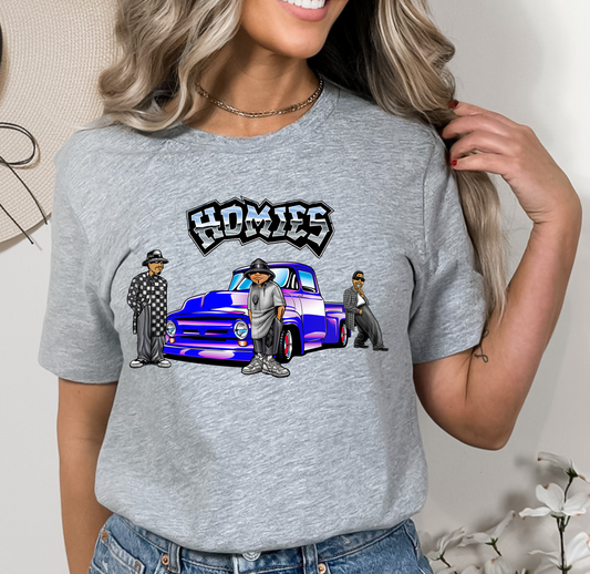 Homies Purple Truck DTF TRANSFER