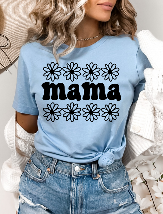 Floral Mama Screen Print Transfer