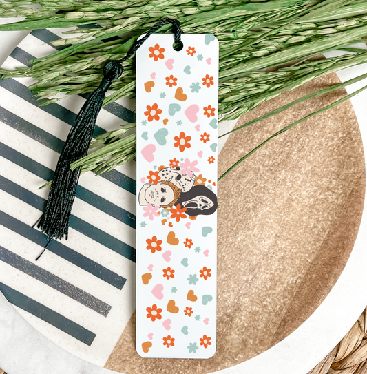 Floral Horror Bookmark UV DTF Transfer