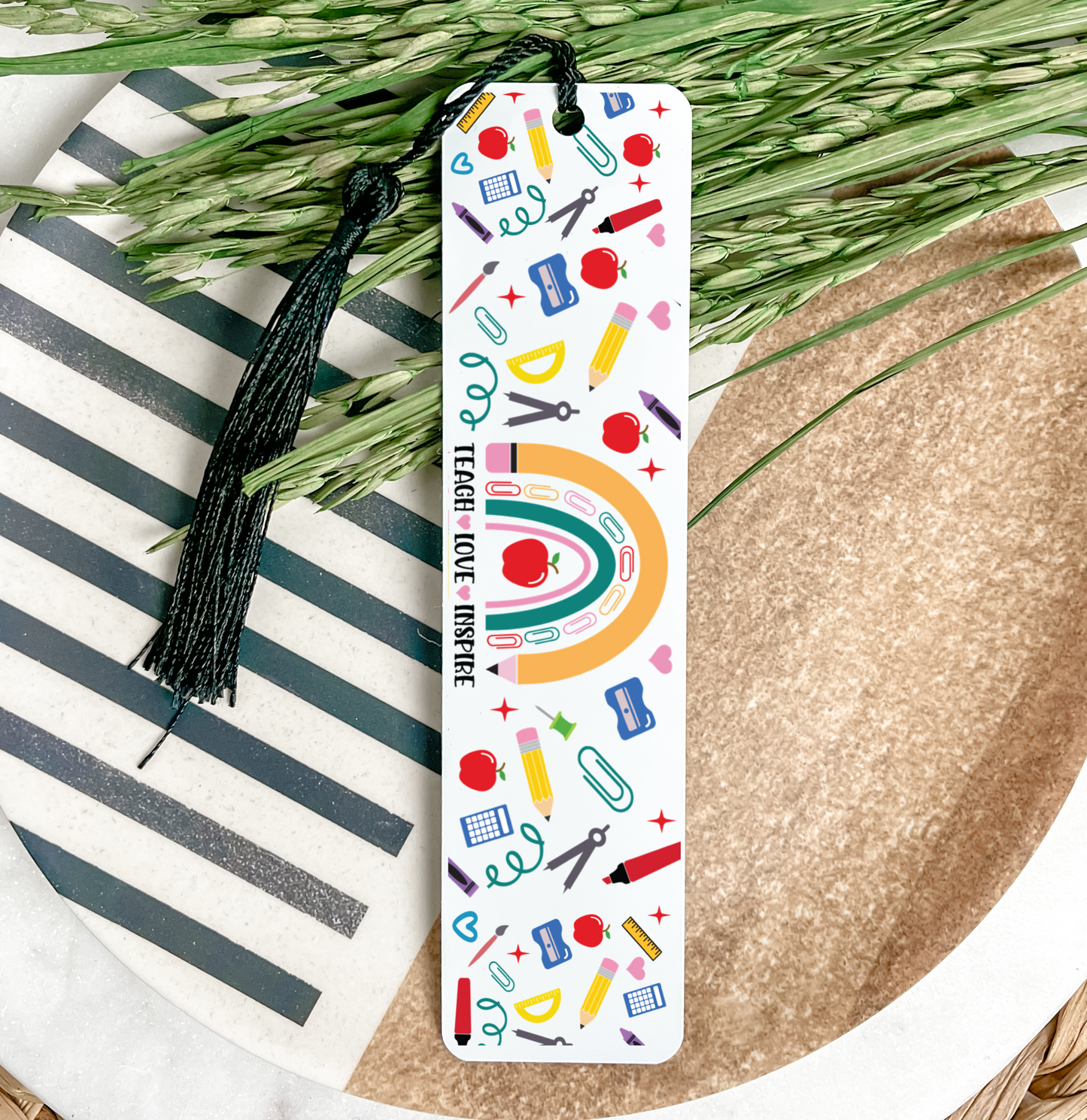 Teacher Bookmark UV DTF Transfer