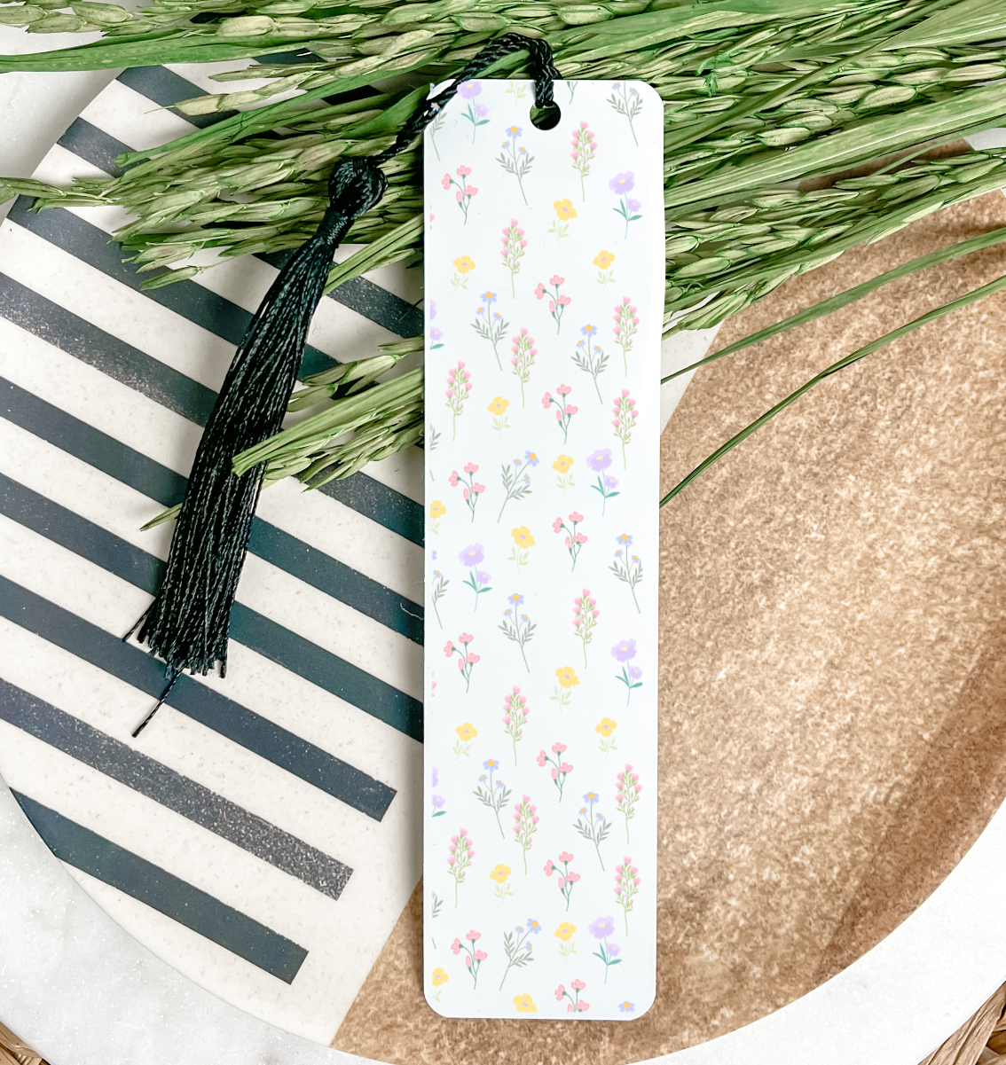 Dainty Flowers UV DTF Bookmark DOUBLE SIDED