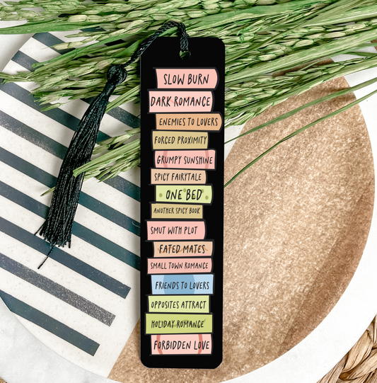 Book Stack Bookmark UV DTF Transfer