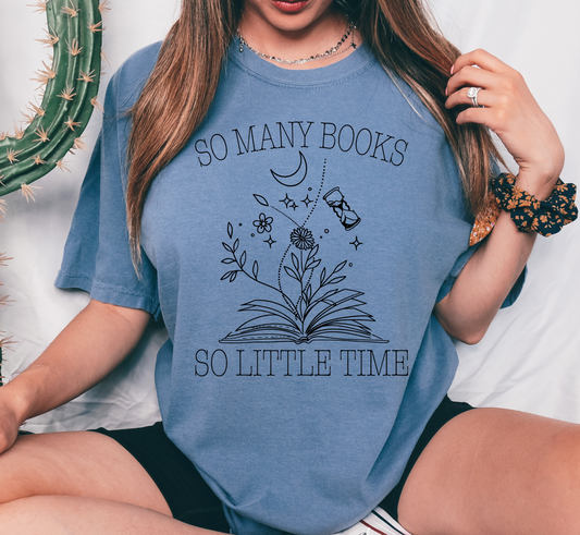 So Many Books Screen Print Transfer