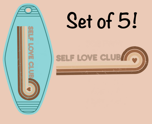 Self Love Club UV (MOTEL KEYCHAIN)