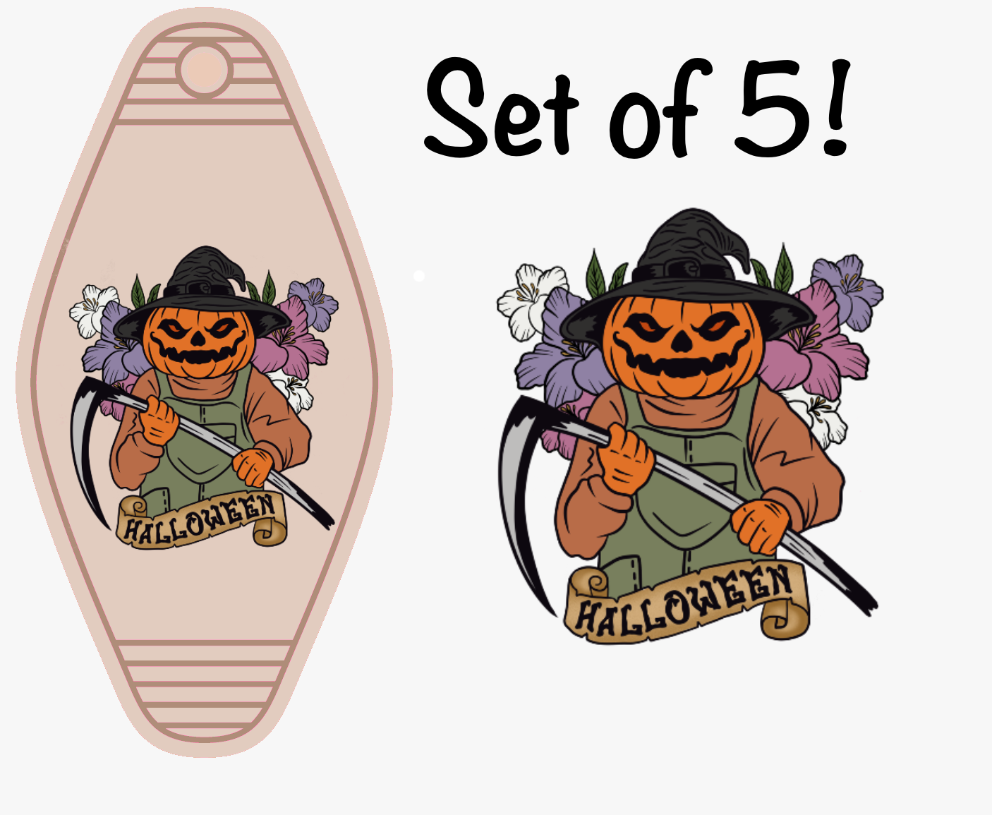 Halloween LAST CHANCE UV (MOTEL KEYCHAIN)