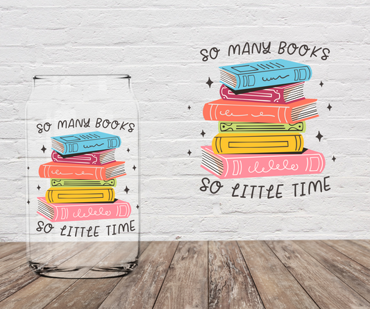 So Many Books  4" UV DTF