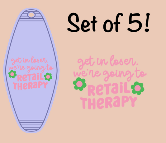 Retail Therapy UV (MOTEL KEYCHAIN)