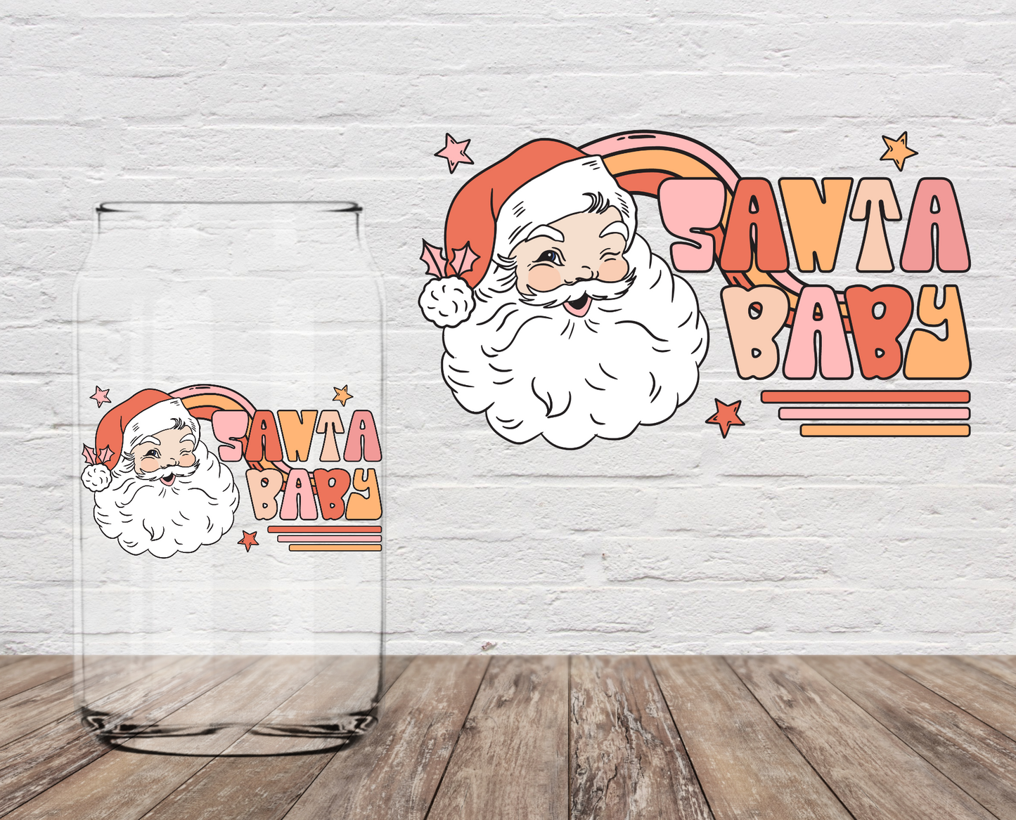 Santa Baby 4" UV DTF