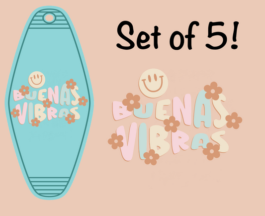 Buenas Vibras UV (MOTEL KEYCHAIN) LAST CHANCE