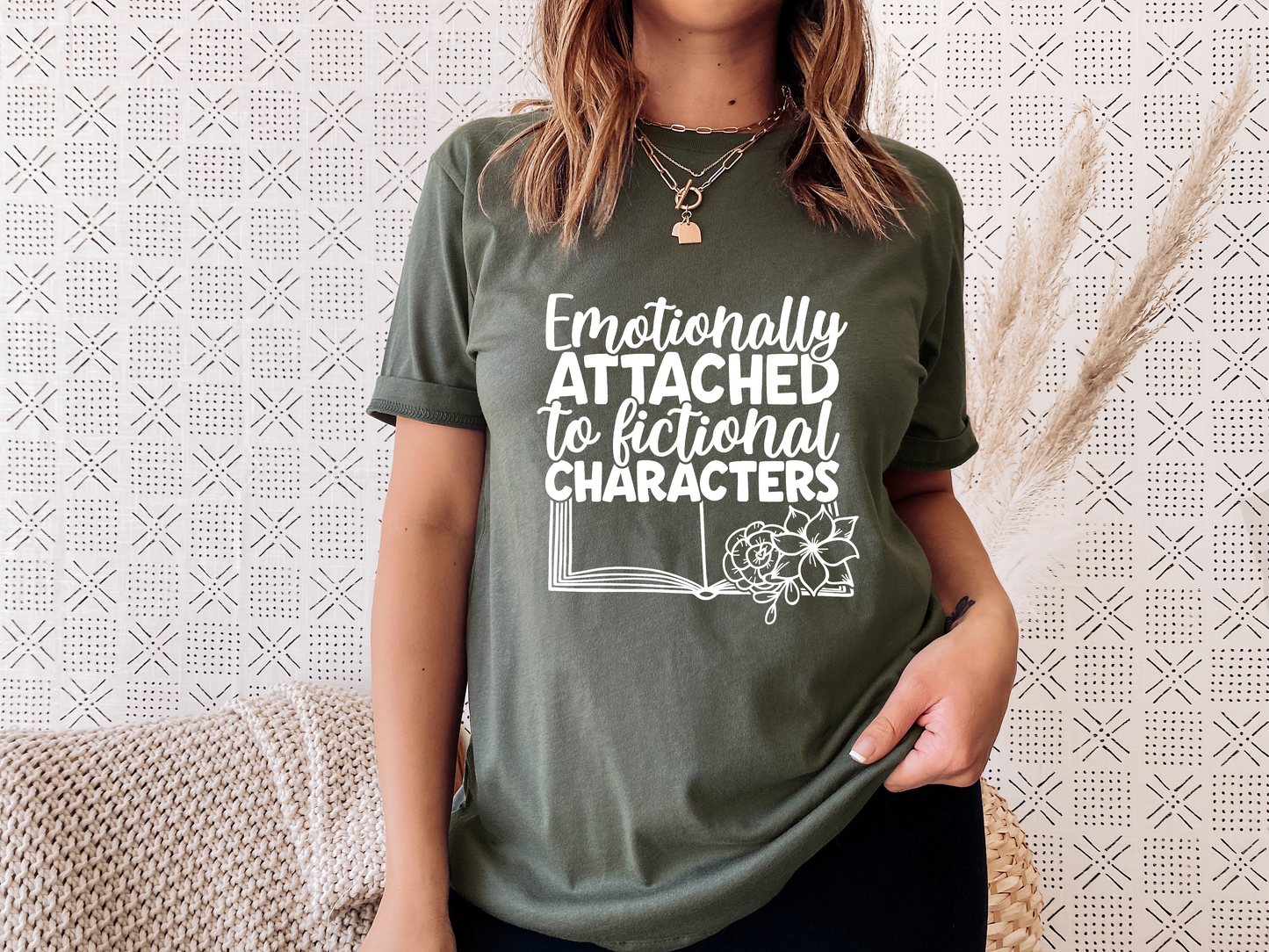 Emotionally Attached To Fictional Characters (WHITE) SCREEN PRINT