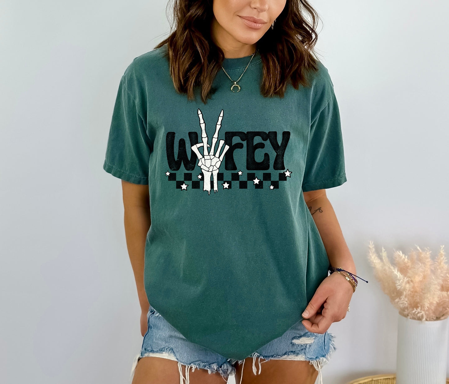 Wifey Skeleton Hand DTF