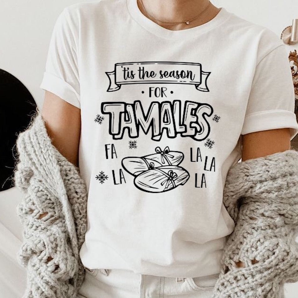 DRAFT Tis the Season for Tamales Screen Print Transfer