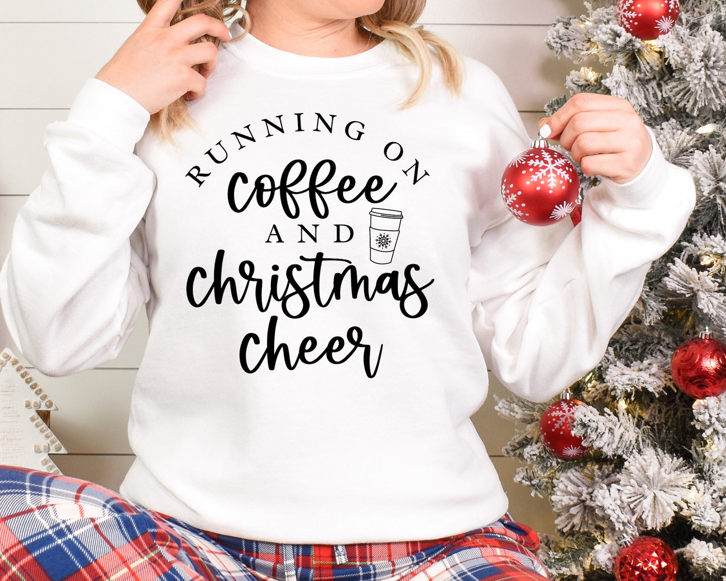 GOOD Running on Coffee and Christmas Cheer Screen Print Transfer